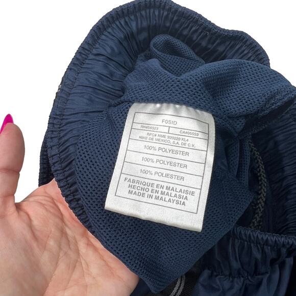 Nike VTG Y2K Mesh Liner Hybrid Running Swim Shorts Navy Blue Mens XL - Picture 7 of 7